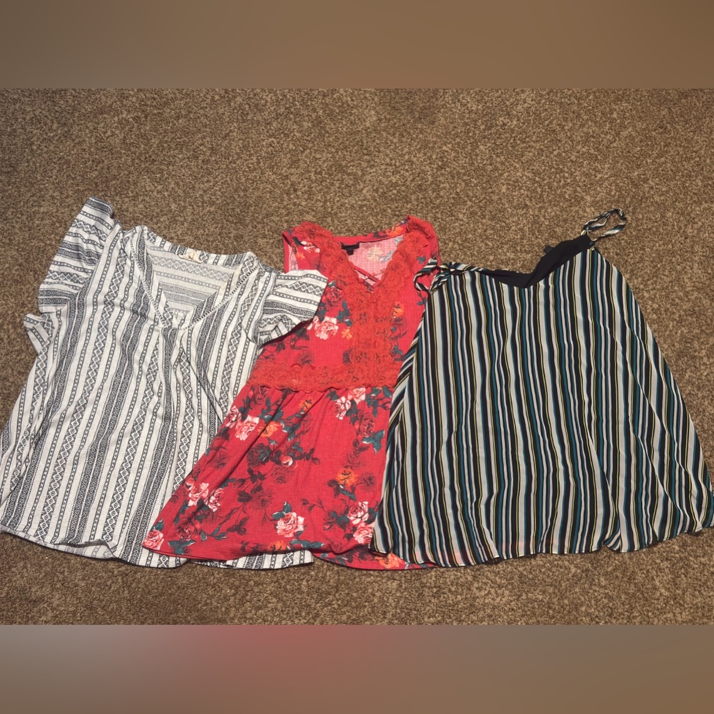 3X flowy sleeveless blouse lot - Torrid/TJ Maxx